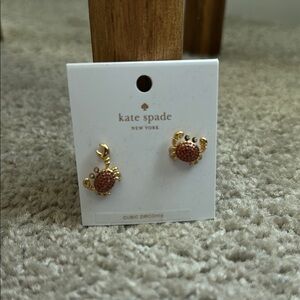 Kate Spade Gold Crab Earrings
